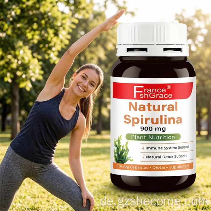 Shecome Spirulina-Kapseln unterstützen das Immunsystem